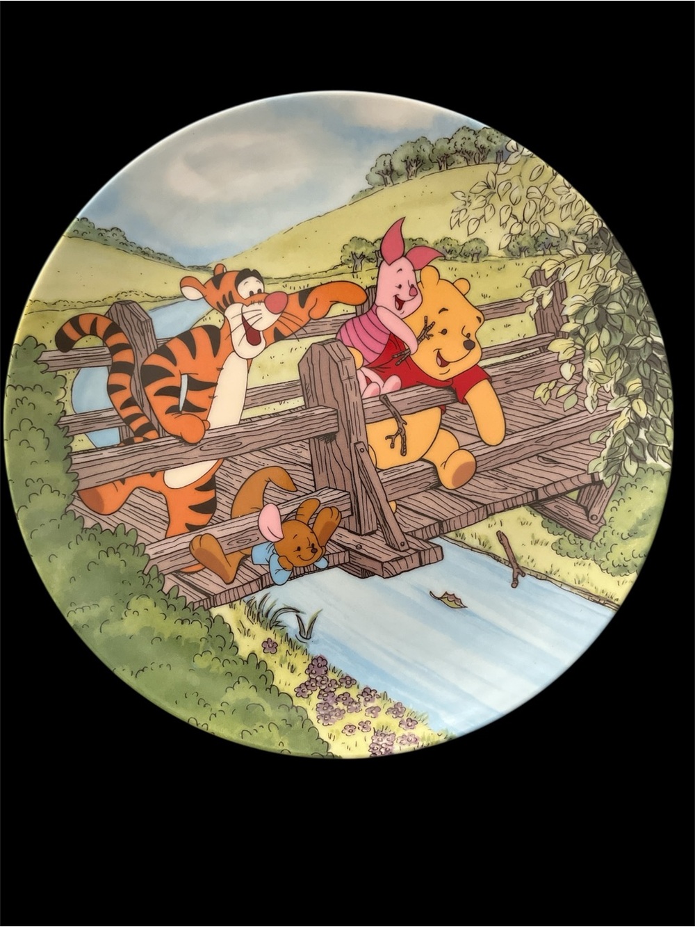 Disney Winnie the Pooh Kids Plate - “Time for a Game of Poohsticks “